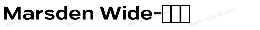 Marsden Wide字体转换